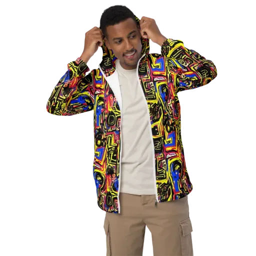 Beyond the Canvas on a Men's Windbreaker