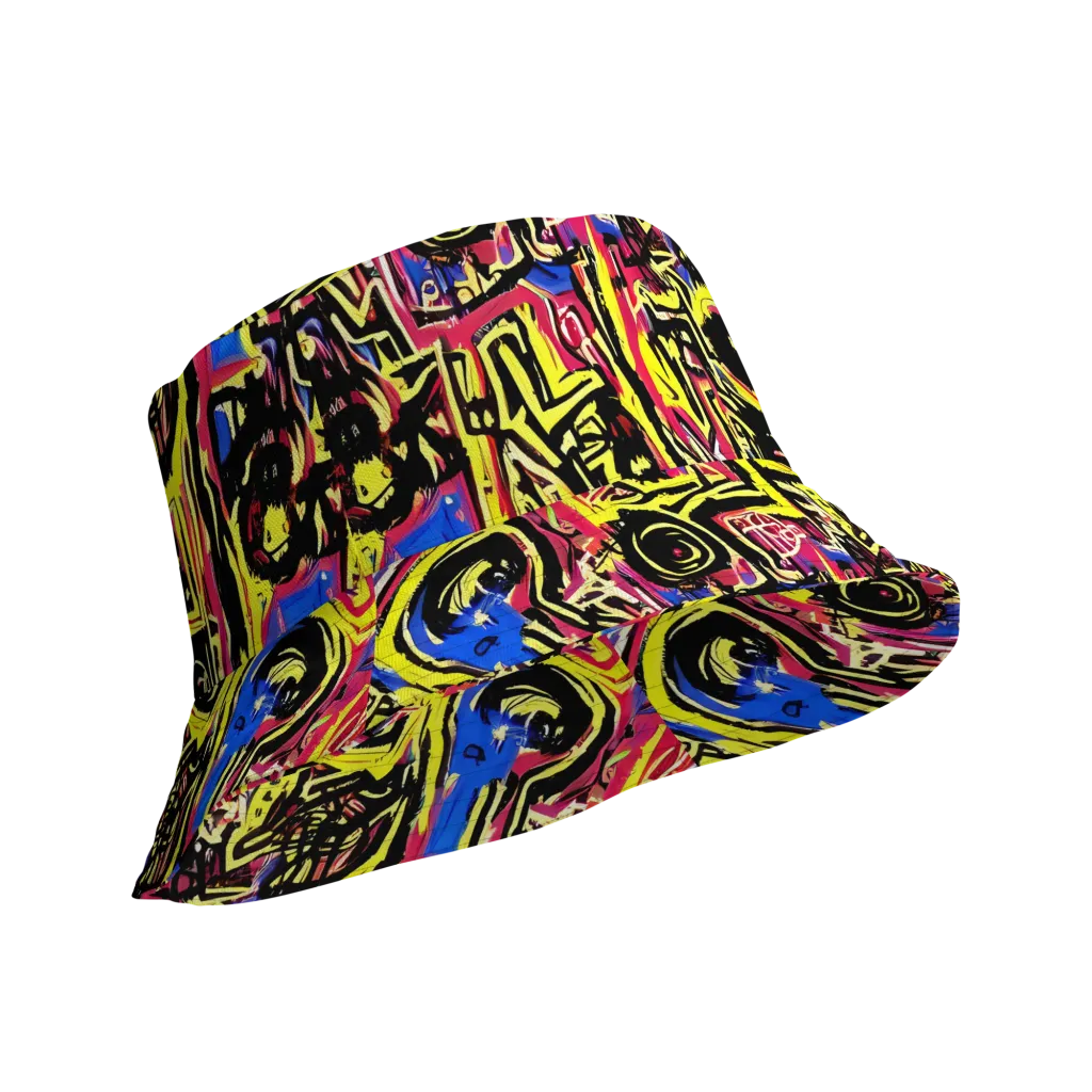 Beyond the Canvas on Reversible Bucket Hat — Product details Outside
