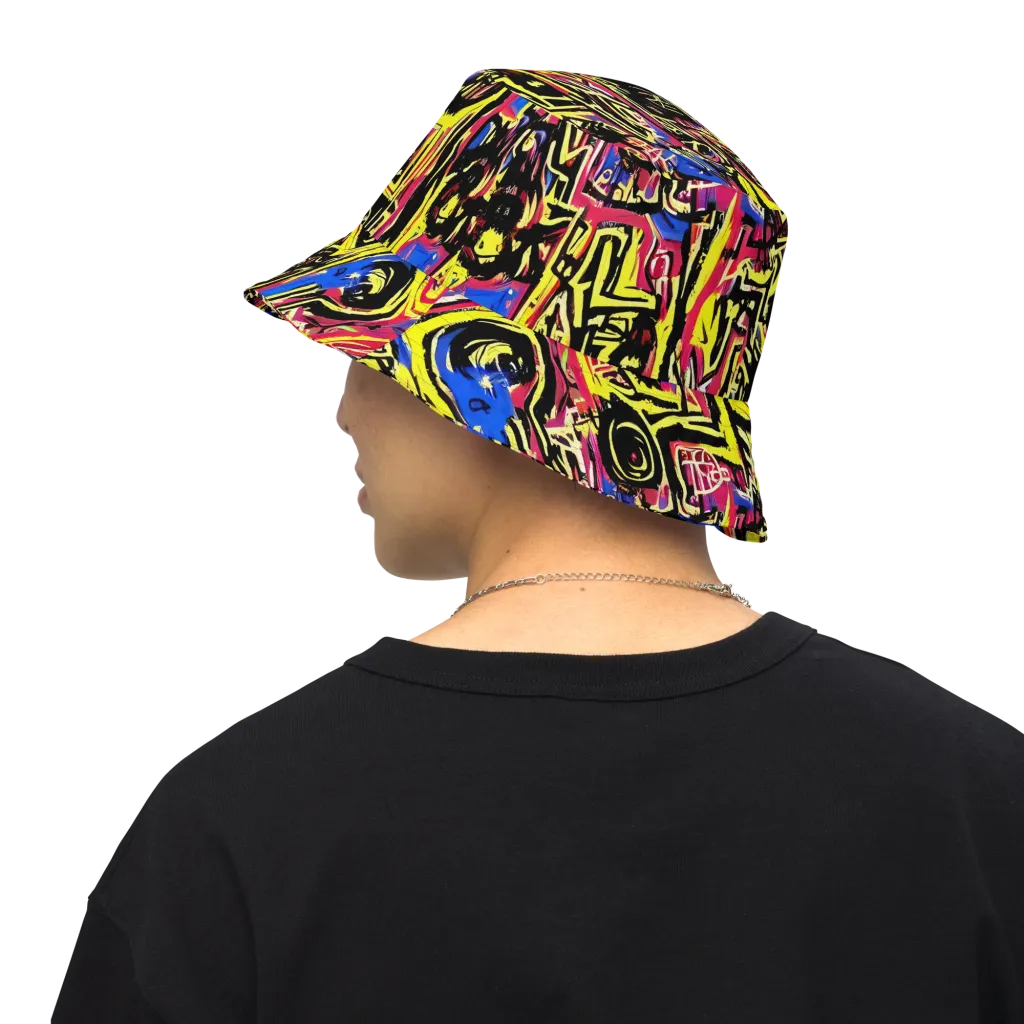 Beyond the Canvas on Reversible Bucket Hat — Back Inside