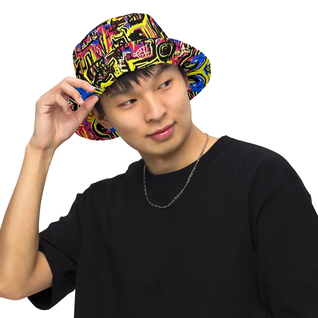 Beyond the Canvas on Reversible Bucket Hat — Front Inside
