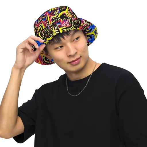 Beyond the Canvas on a Reversible Bucket Hat