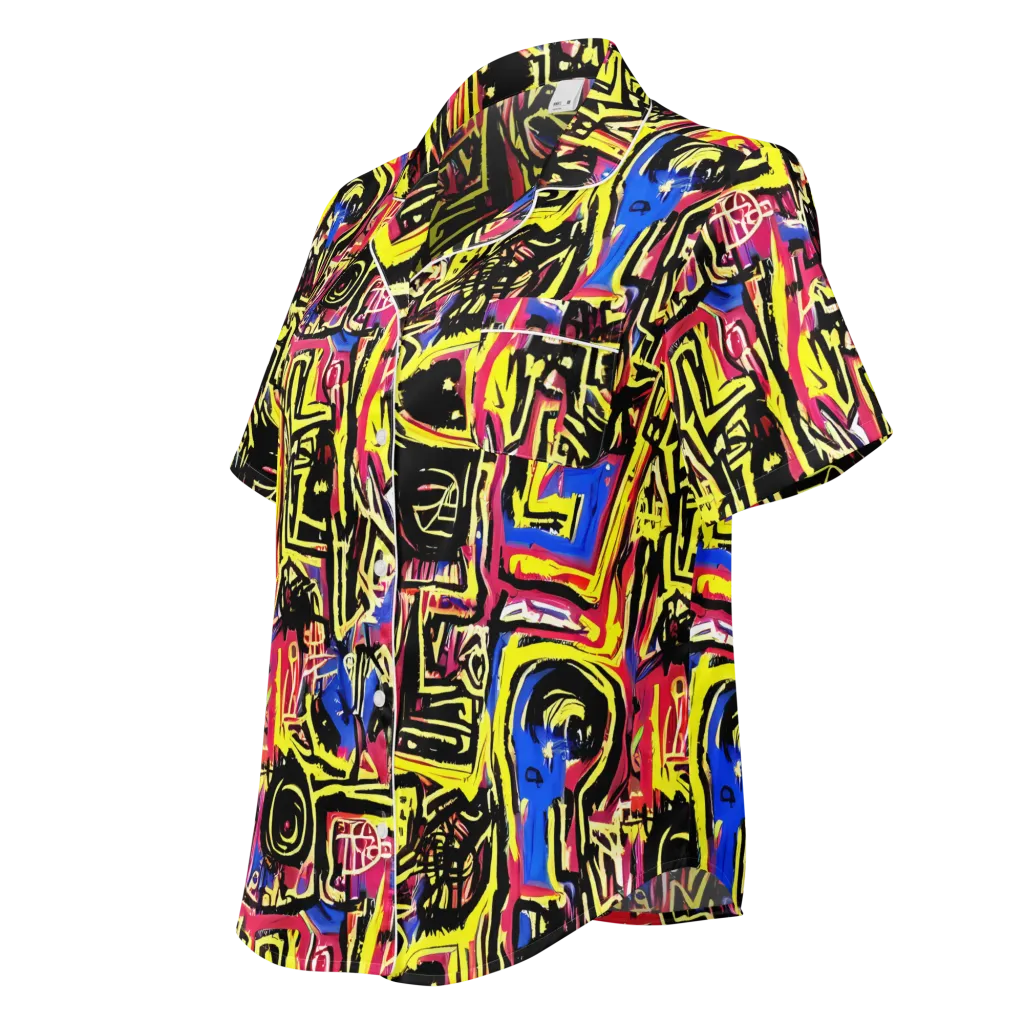 Beyond the Canvas on Women's Short Sleeve Pajama Top — Left Front