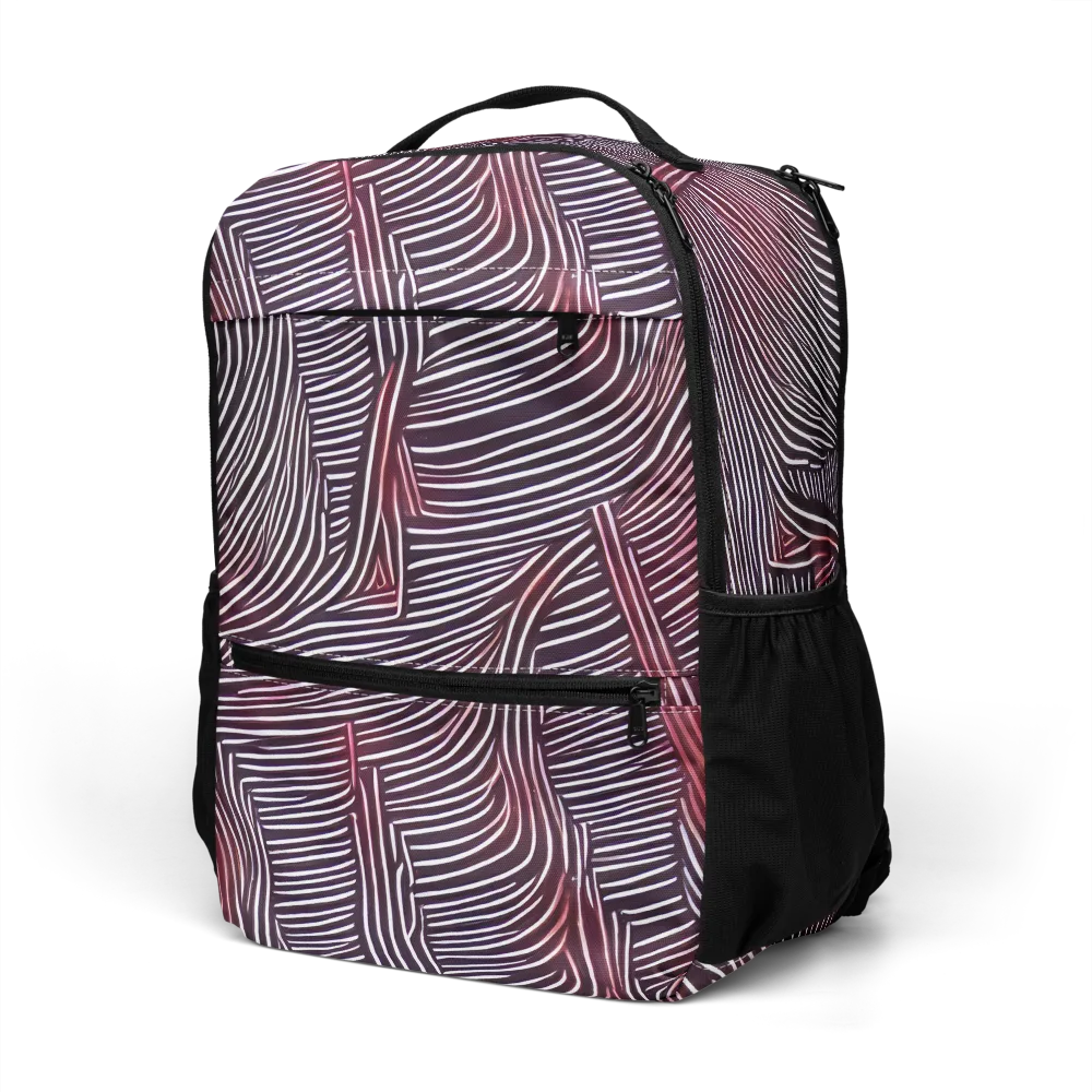 Nebula Waves on Utility Backpack — Left Front