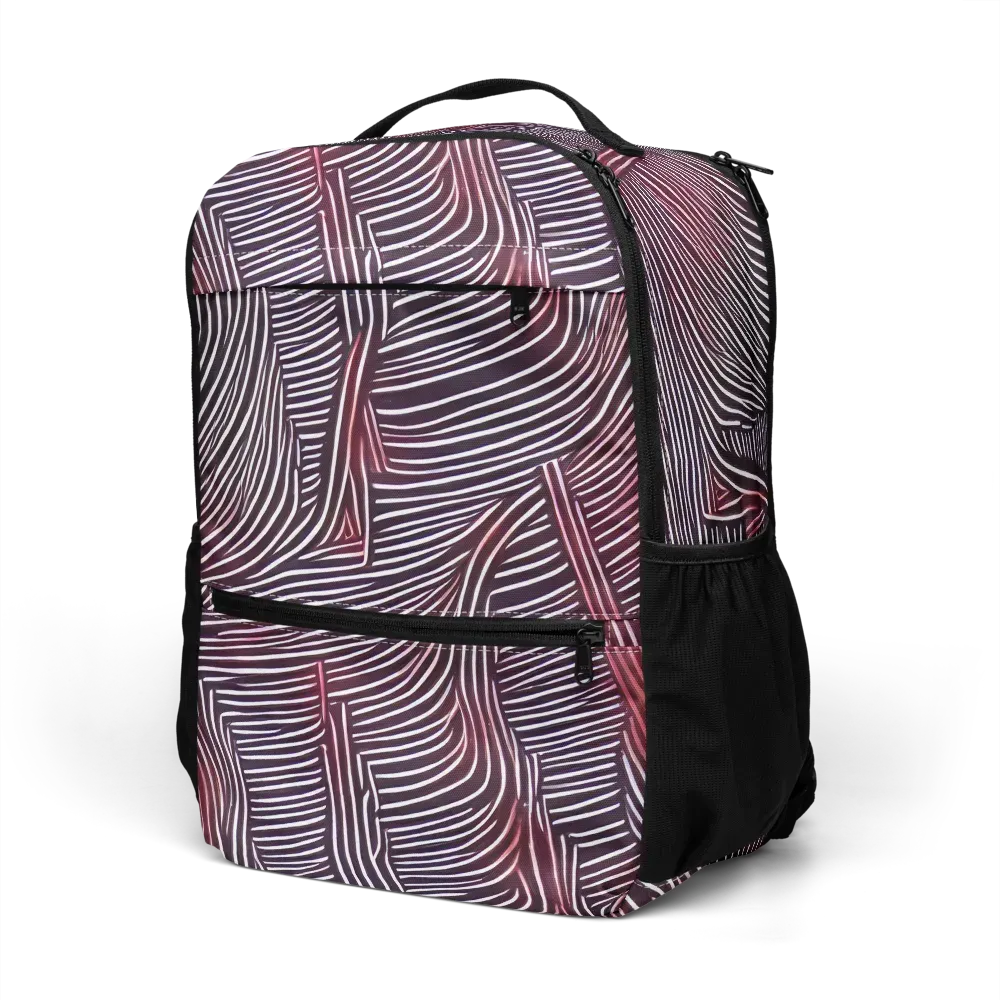 Nebula Waves on Utility Backpack — Left Front