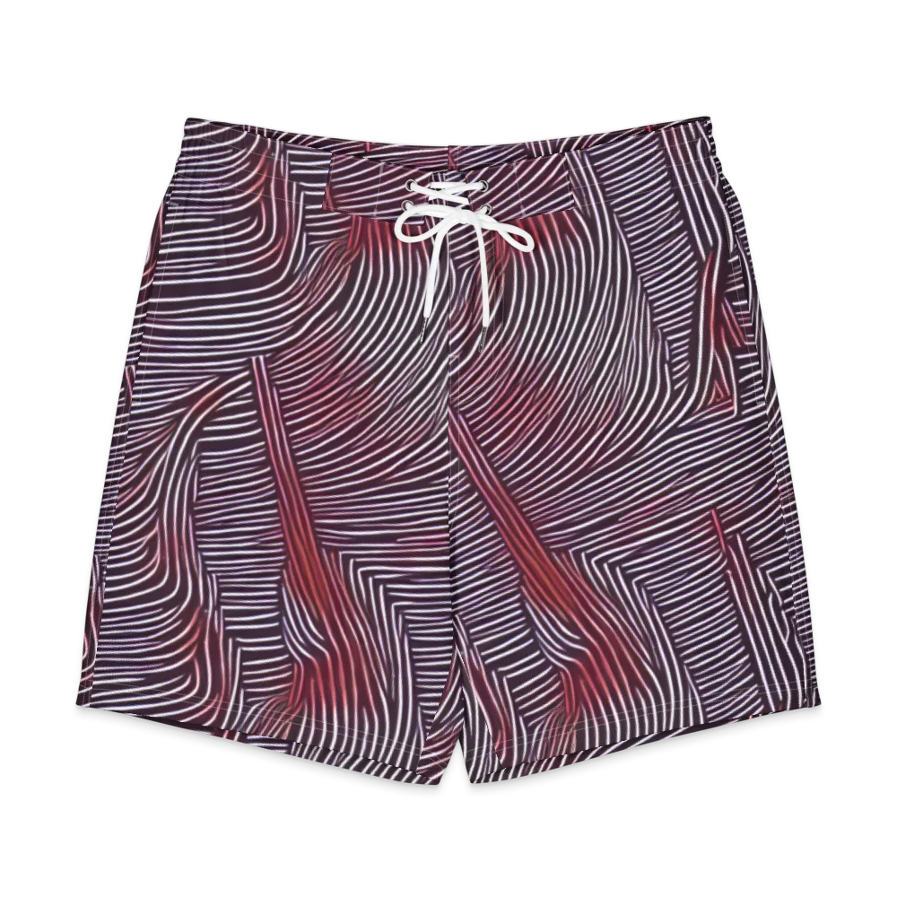 Nebula Waves on Men's Board Shorts — Front