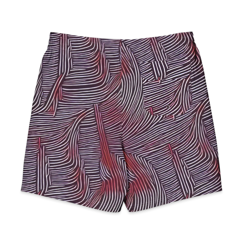 Nebula Waves on Men's Board Shorts — Back