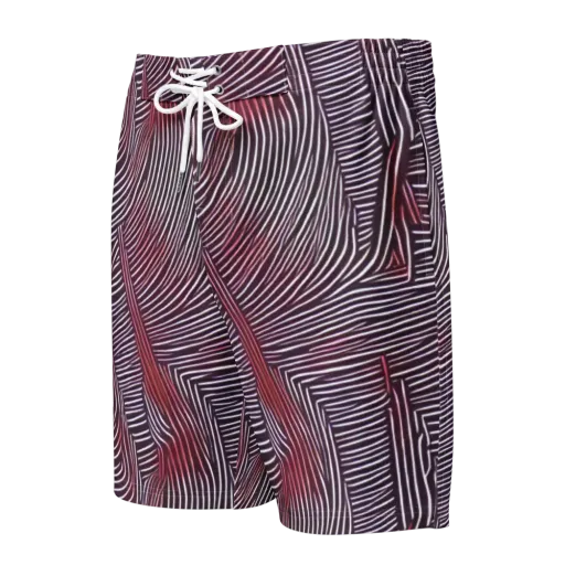 Nebula Waves on a Men's Board Shorts