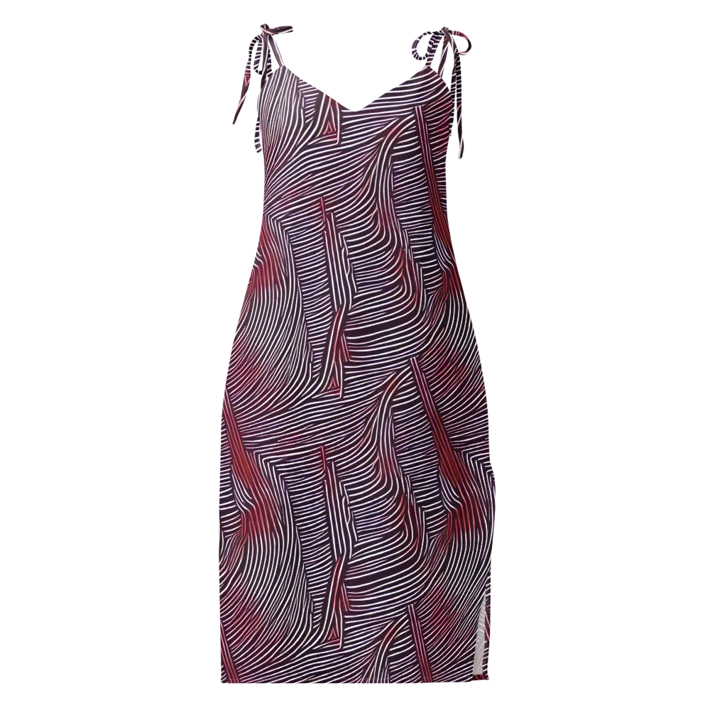 Nebula Waves on Slip Dress — Front
