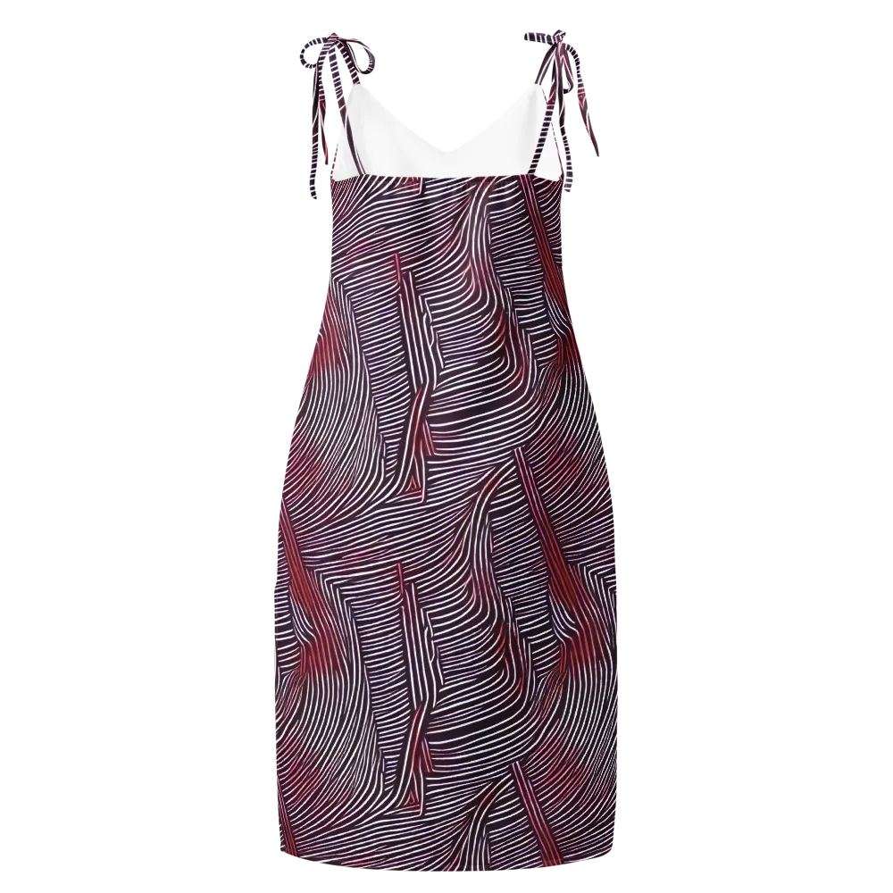 Nebula Waves on Slip Dress — Back
