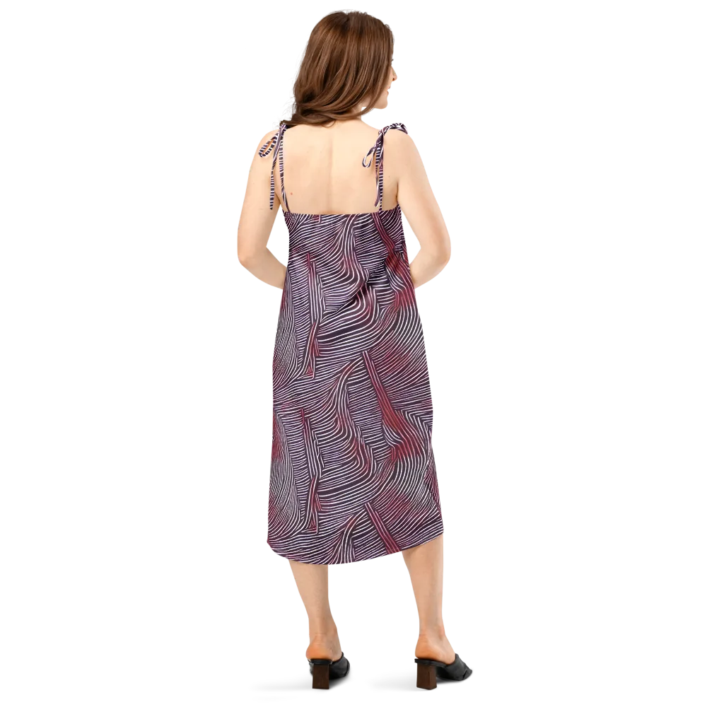 Nebula Waves on Slip Dress — Back