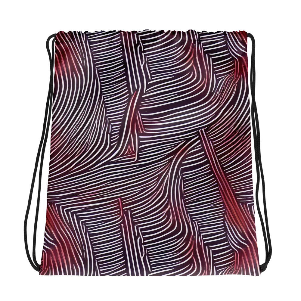 Nebula Waves on Drawstring Bag — Photo