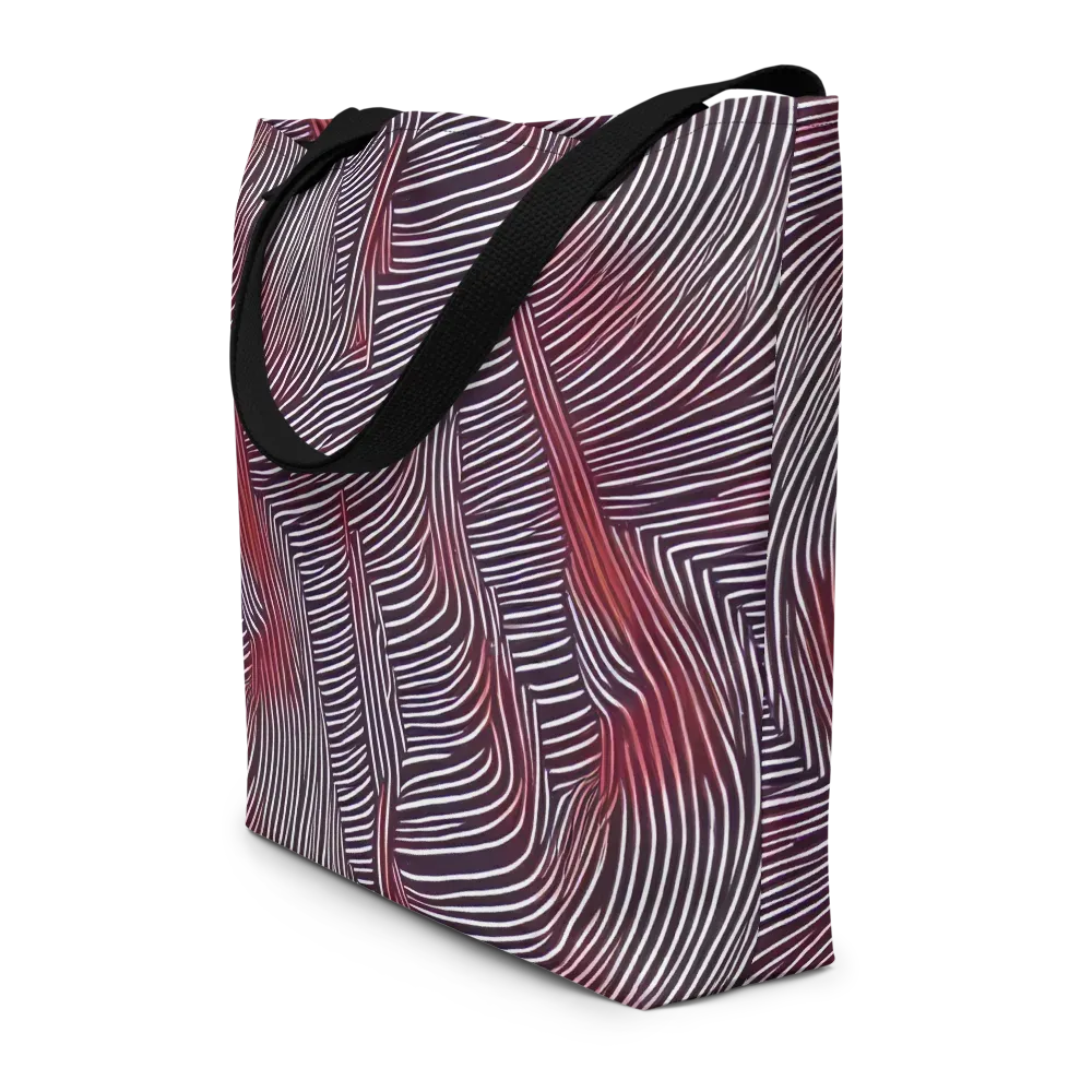 Nebula Waves on Large Tote Bag W/ Pocket — Front