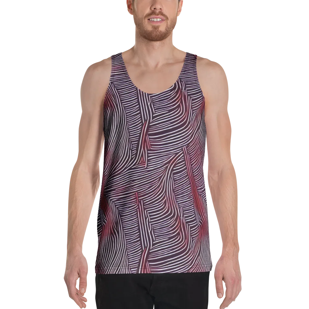 Nebula Waves on Men's Tank Top — Front