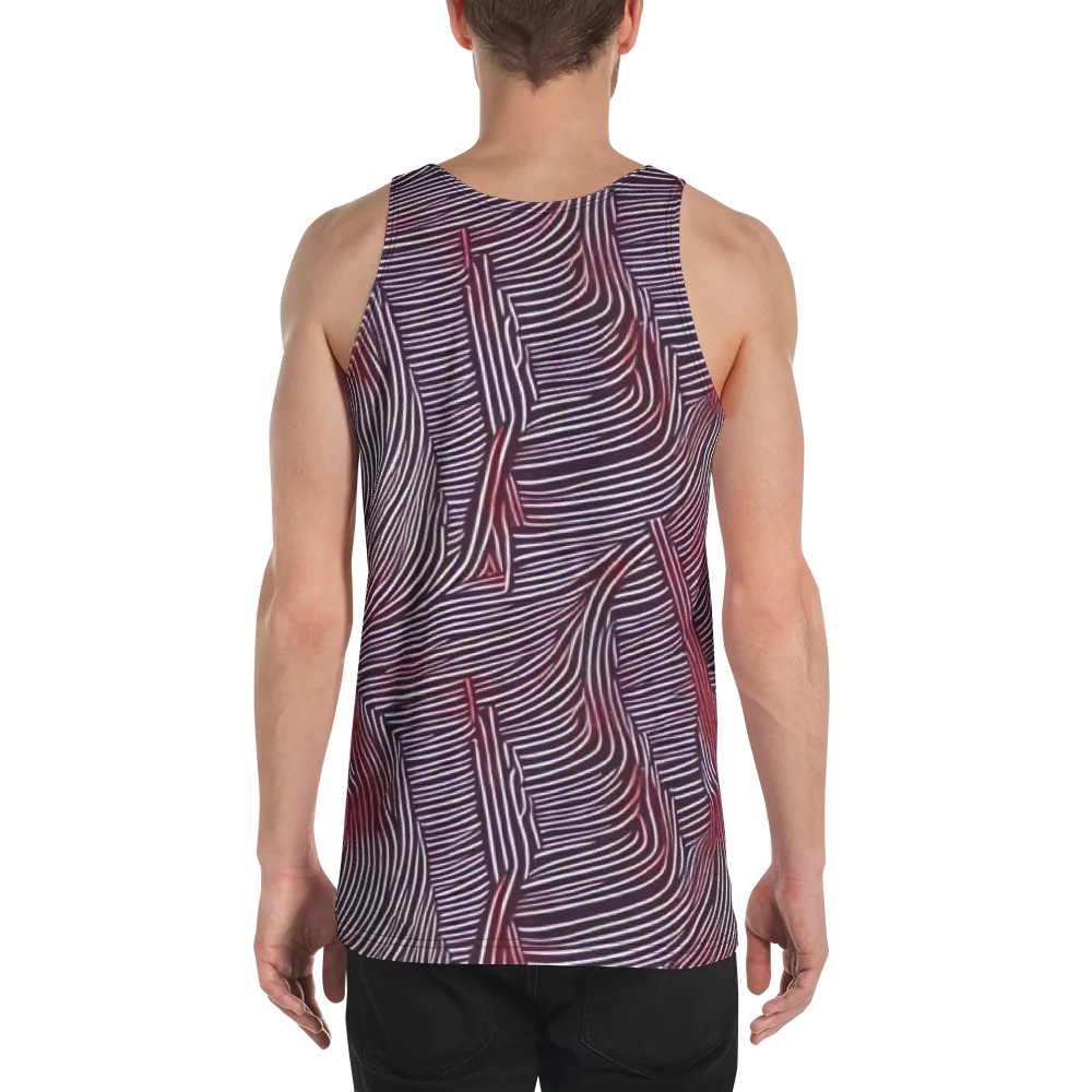 Nebula Waves on Men's Tank Top — Back