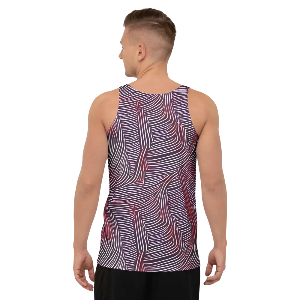 Nebula Waves on Men's Tank Top — Back