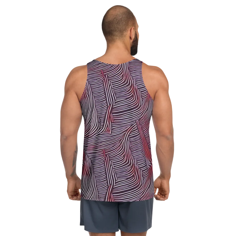 Nebula Waves on Men's Tank Top — Back