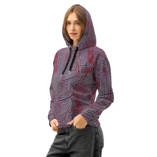 Nebula Waves on a Cotton Hoodie