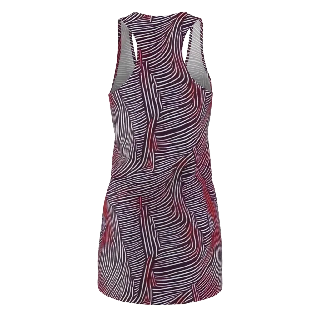 Nebula Waves on Racerback Dress — Back