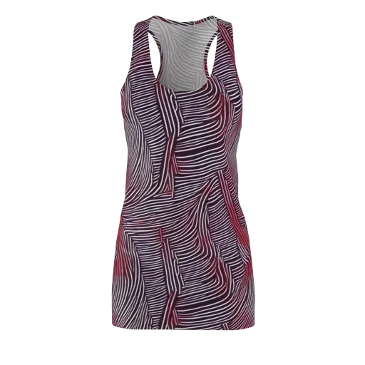 Nebula Waves on a Racerback Dress