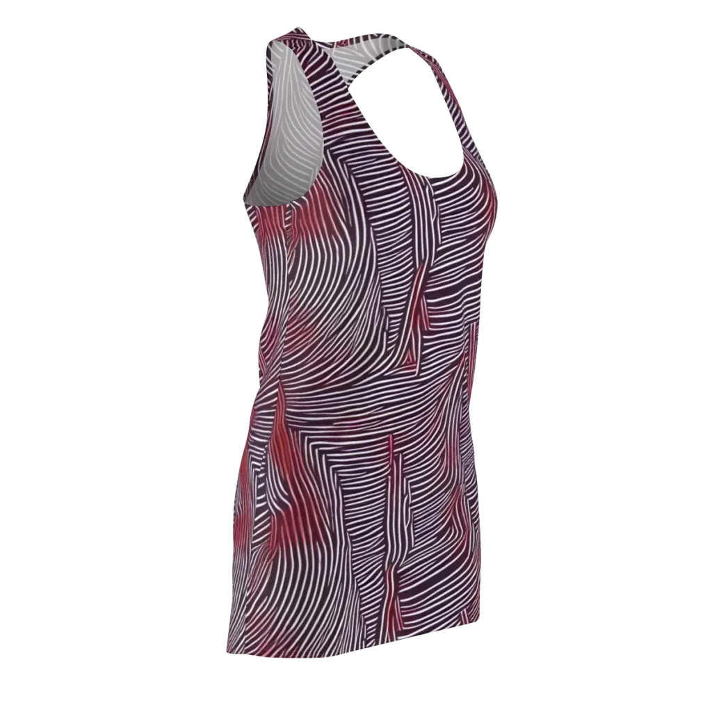 Nebula Waves on Racerback Dress — Front Side