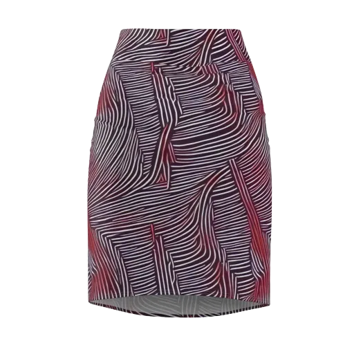Nebula Waves on a Pencil Skirt