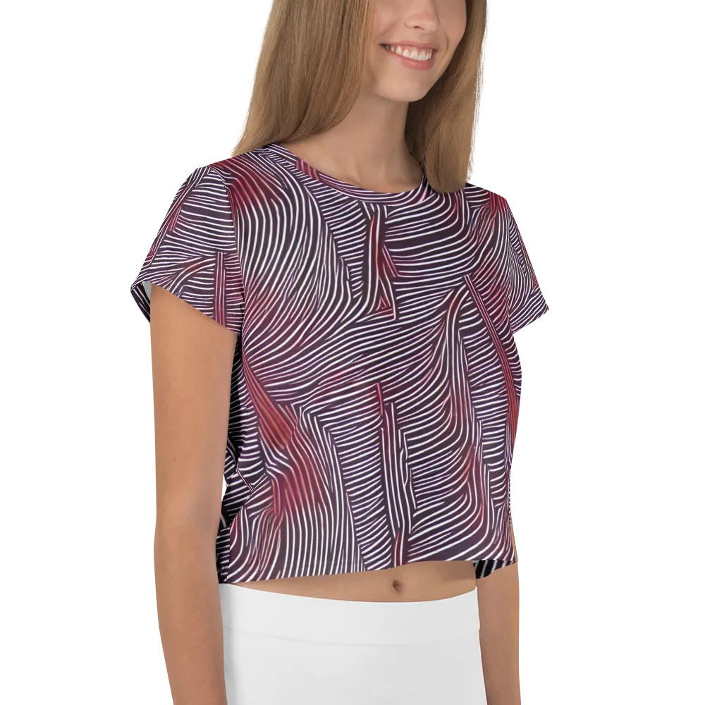 Nebula Waves on Crop Tee — Right