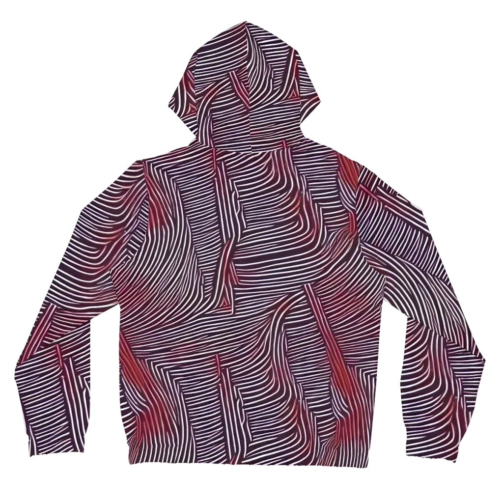 Nebula Waves on Women's Full-Zip Hoodie — Back
