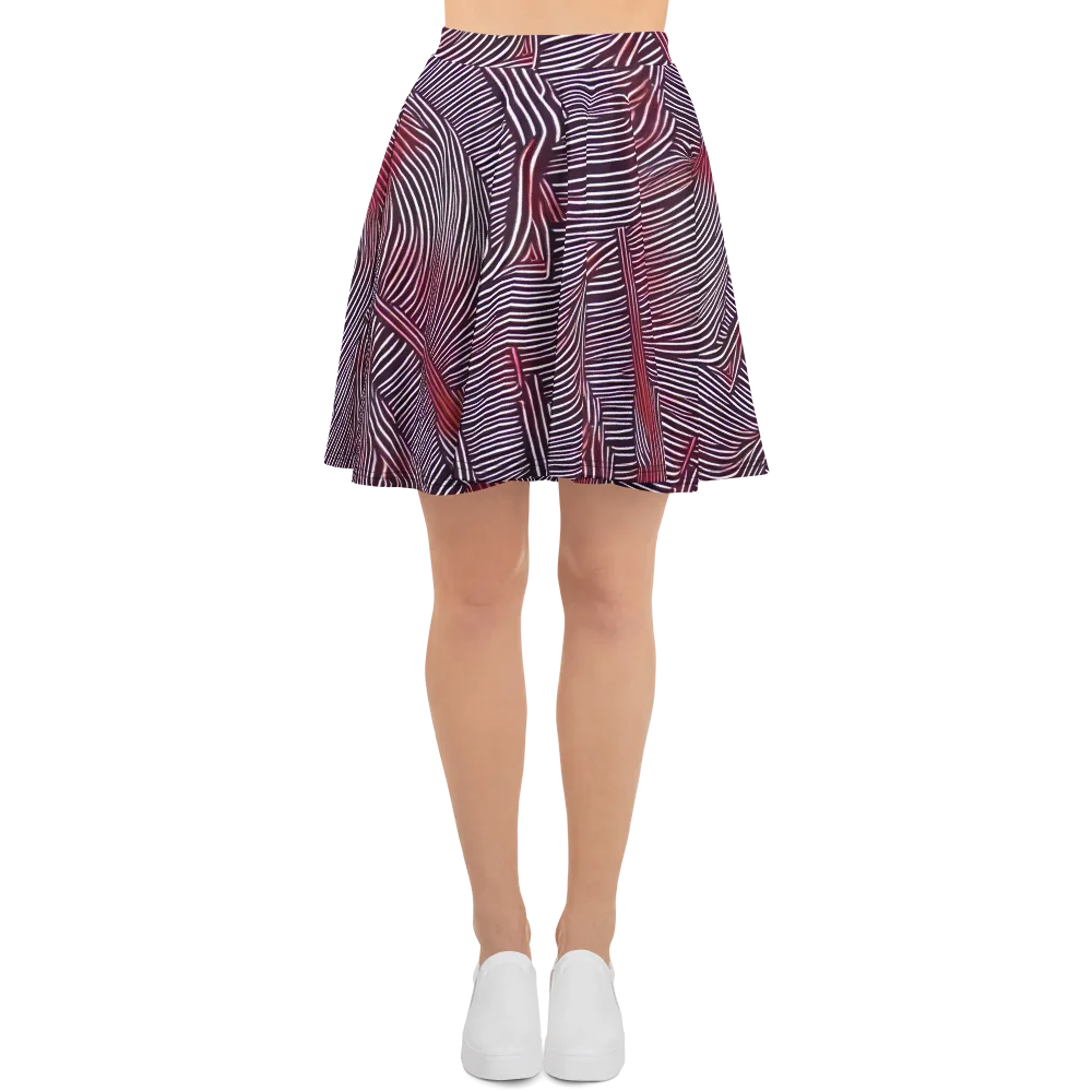 Nebula Waves on Skater Skirt — Front