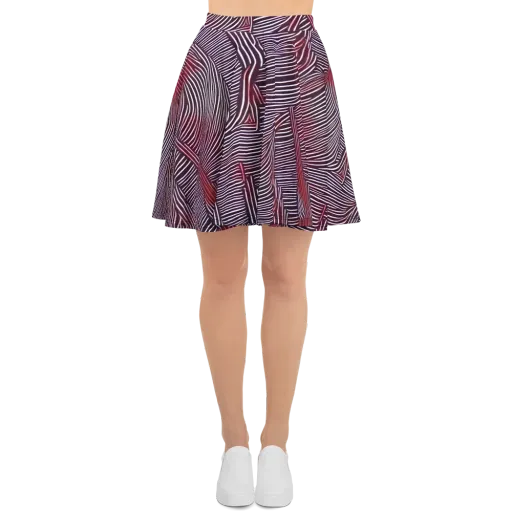 Nebula Waves on a Skater Skirt
