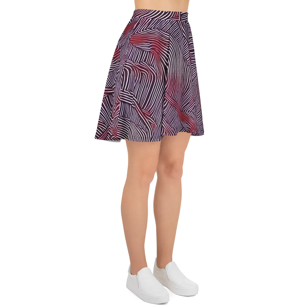 Nebula Waves on Skater Skirt — Right