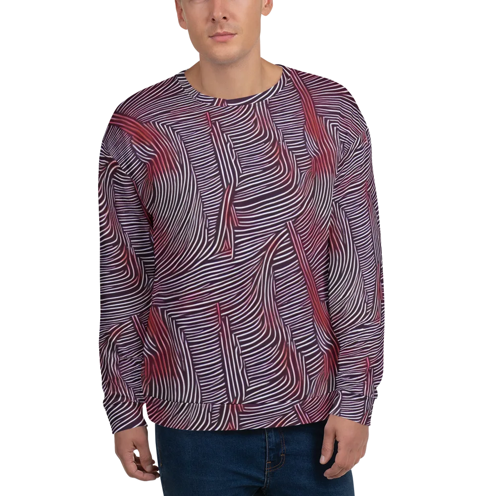 Nebula Waves on Sweatshirt — Front