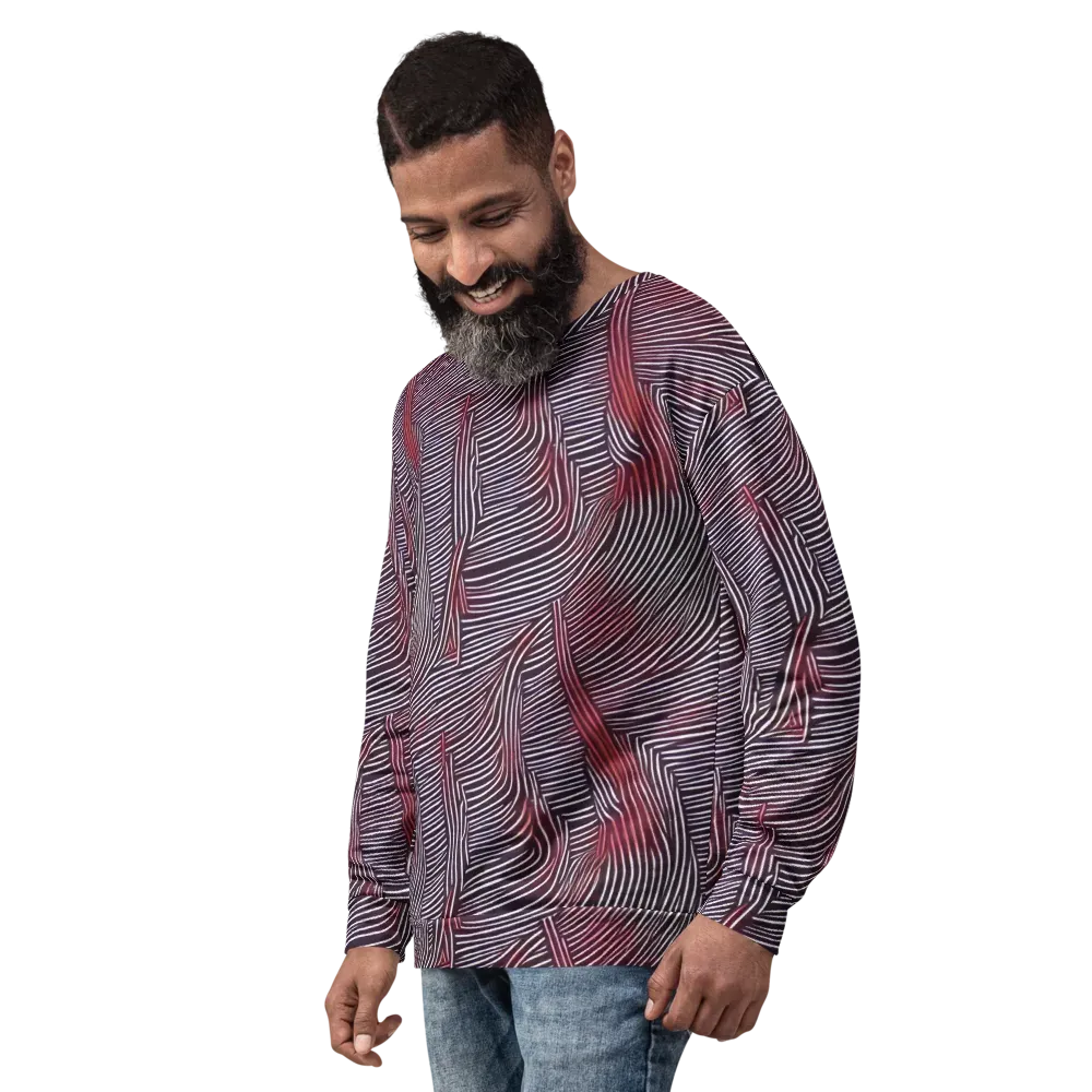 Nebula Waves on Sweatshirt — Left Front