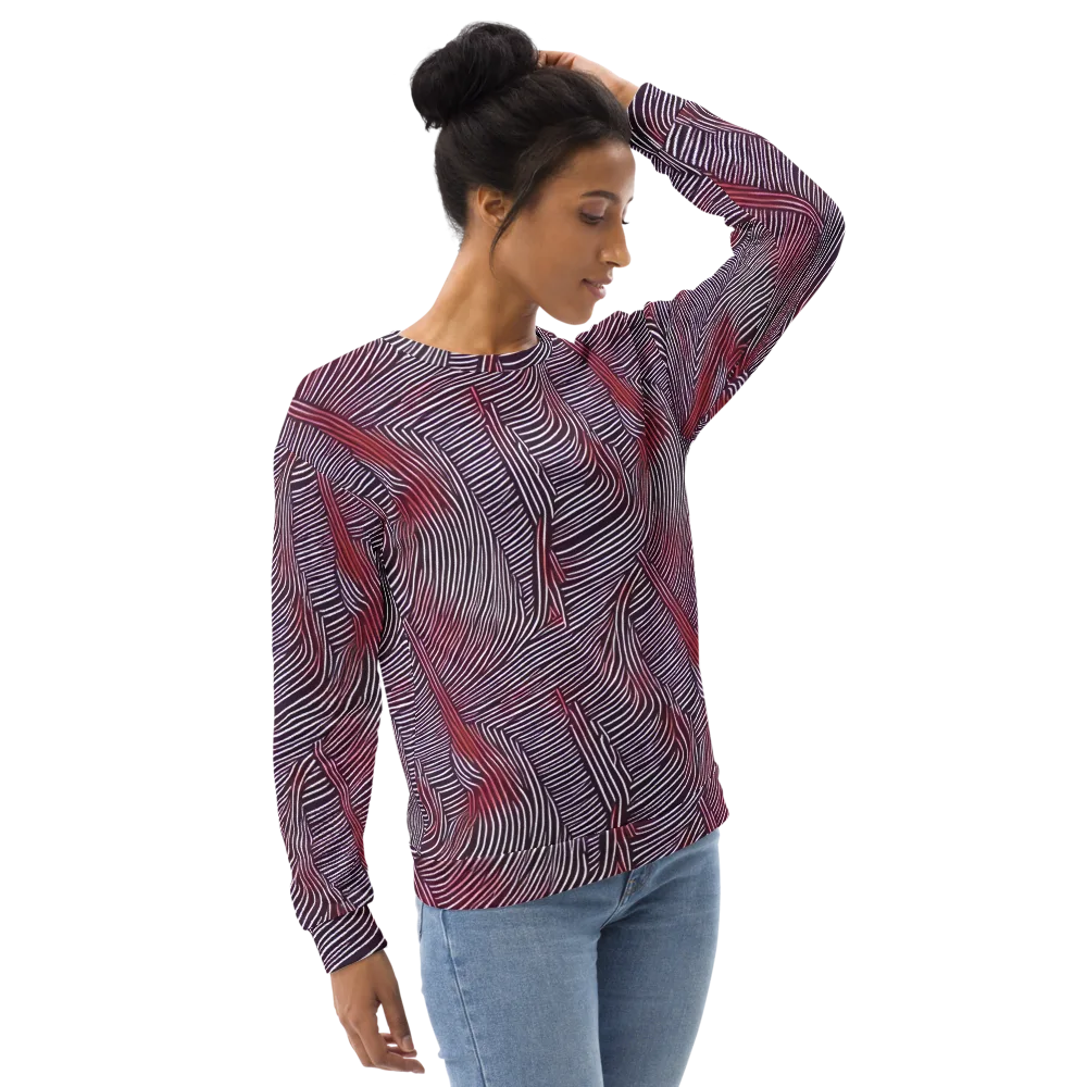 Nebula Waves on Sweatshirt — Right Front