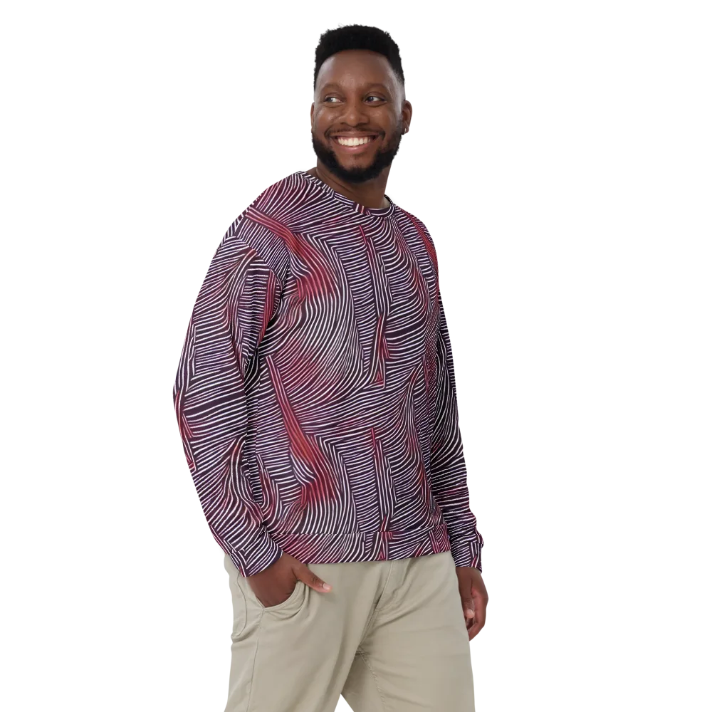 Nebula Waves on Sweatshirt — Front