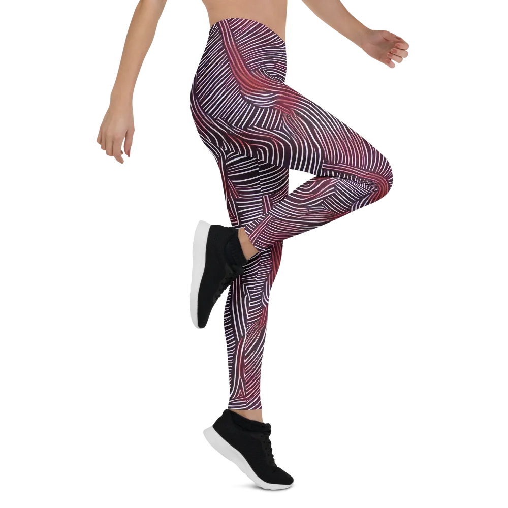 Nebula Waves on Leggings — Right