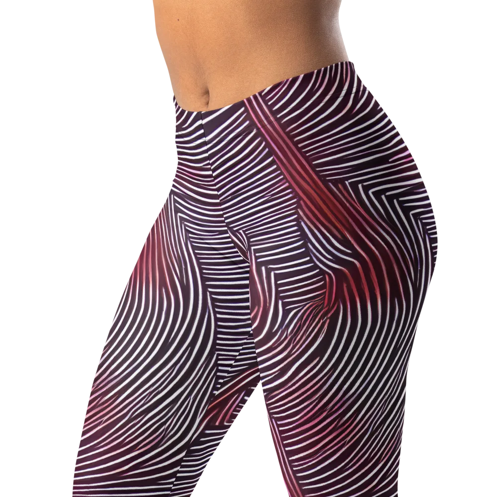 Nebula Waves on Leggings — Left Front