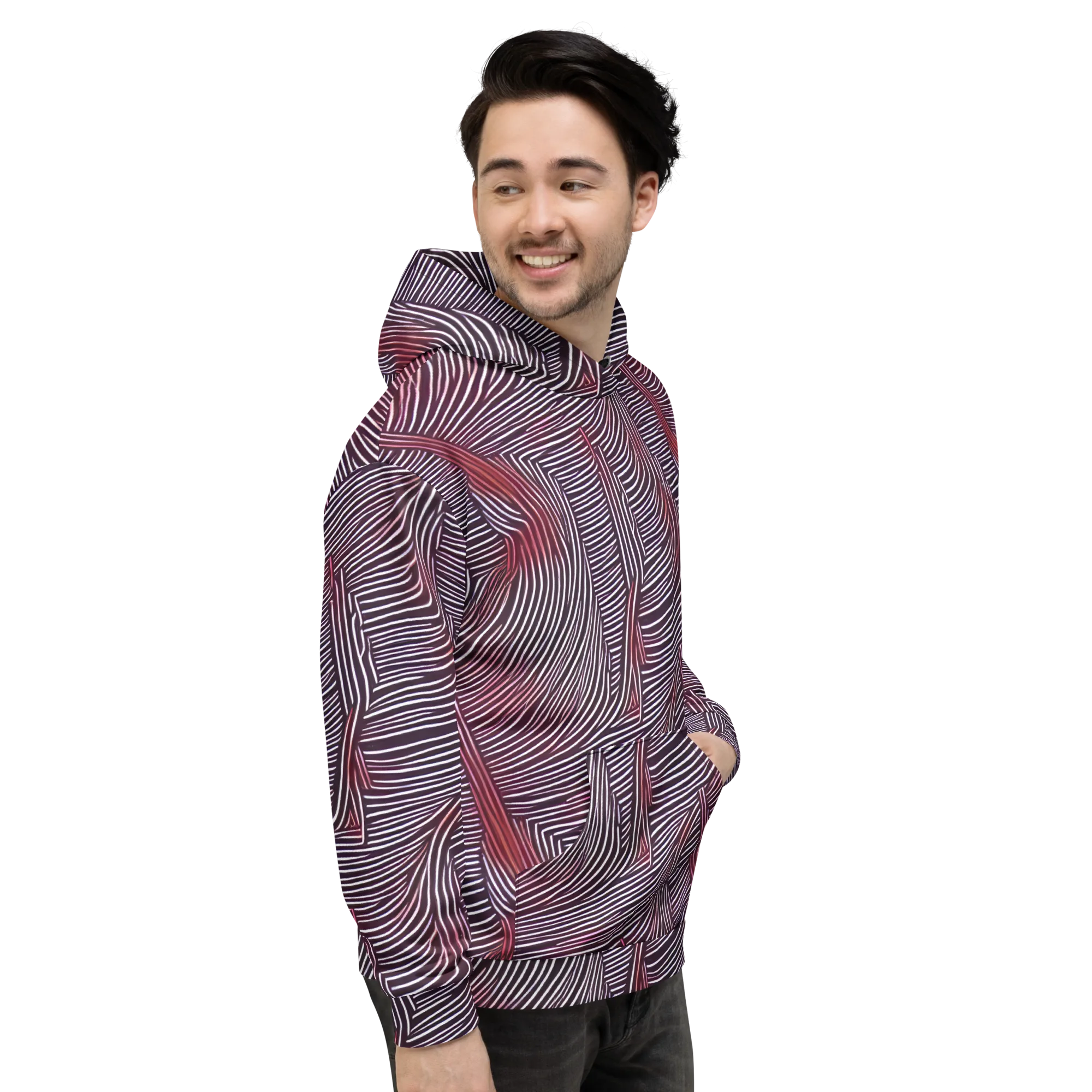 Nebula Waves on Hoodie — Right