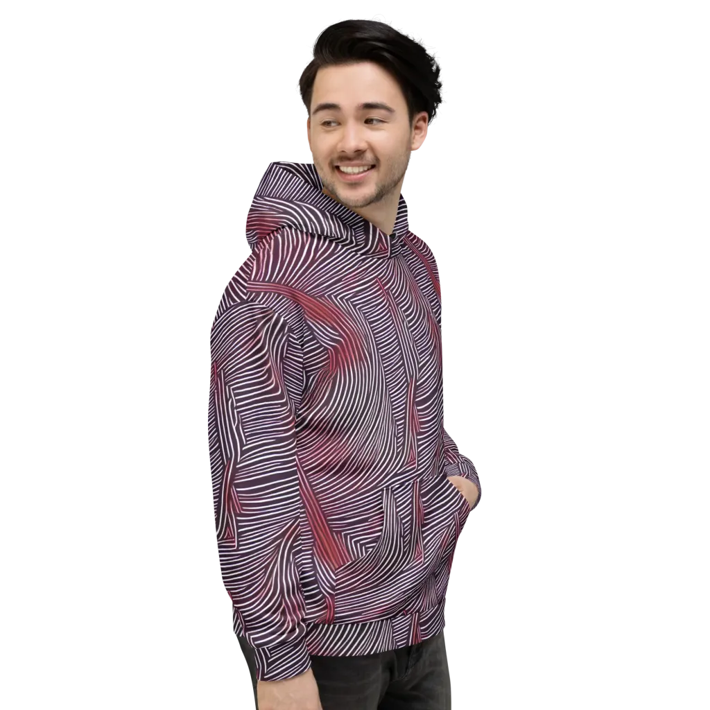 Nebula Waves on Hoodie — Right