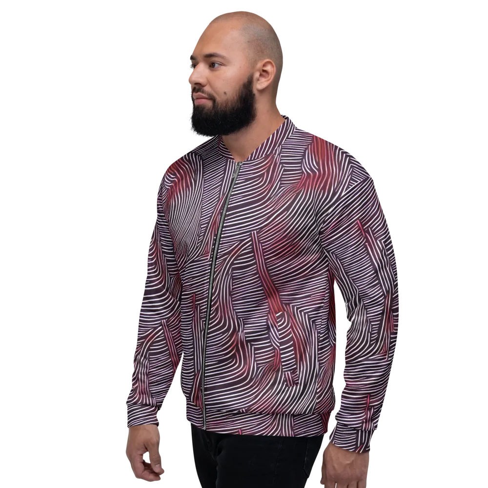 Nebula Waves on Bomber Jacket — Left