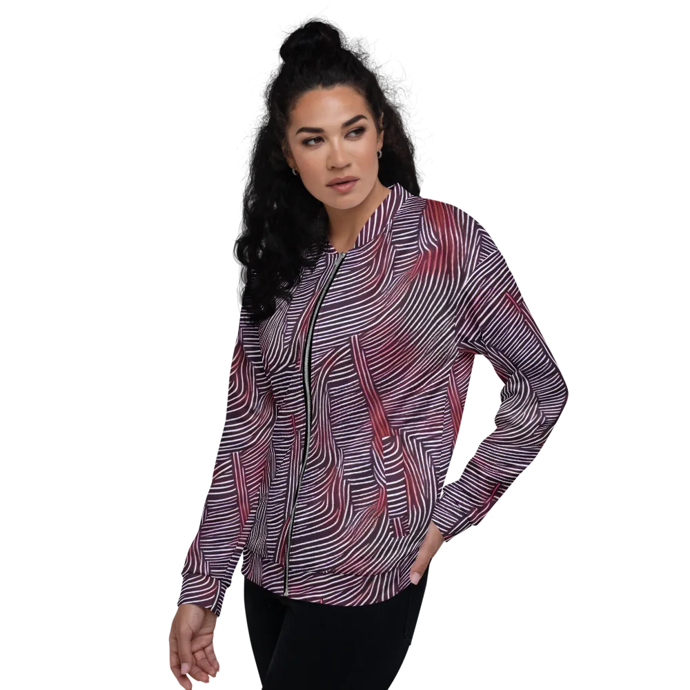 Nebula Waves on Bomber Jacket — Left