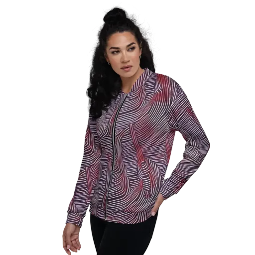 Nebula Waves on a Bomber Jacket