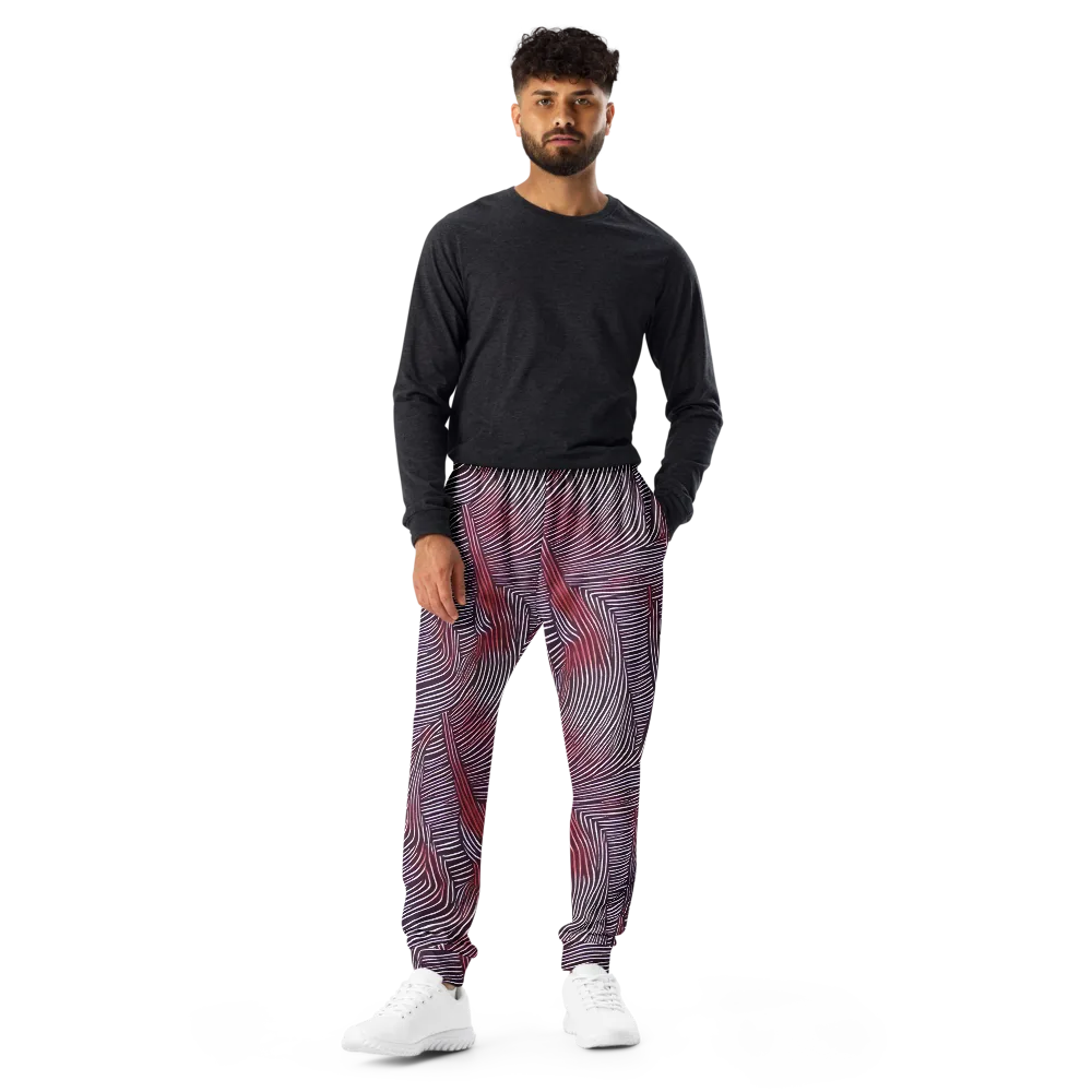 Nebula Waves on Men's Joggers — Front