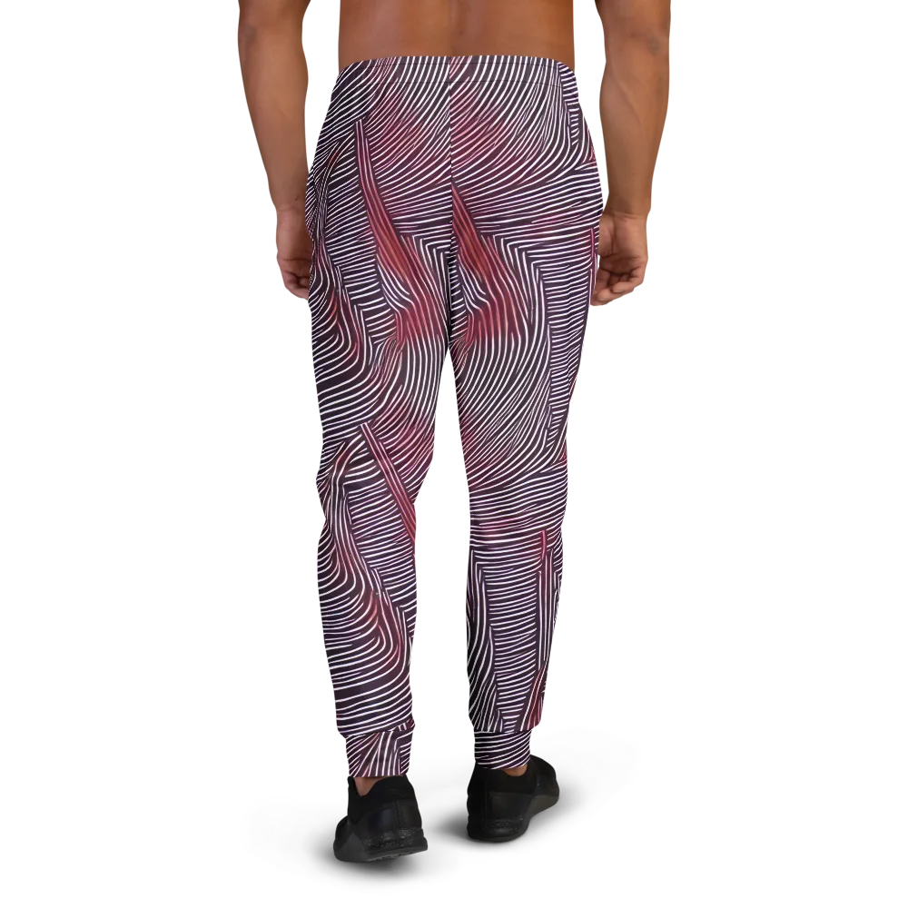 Nebula Waves on Men's Joggers — Back