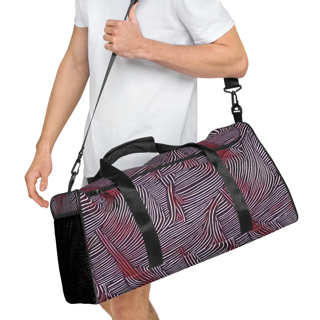 Nebula Waves on Duffle Bag — Right Front