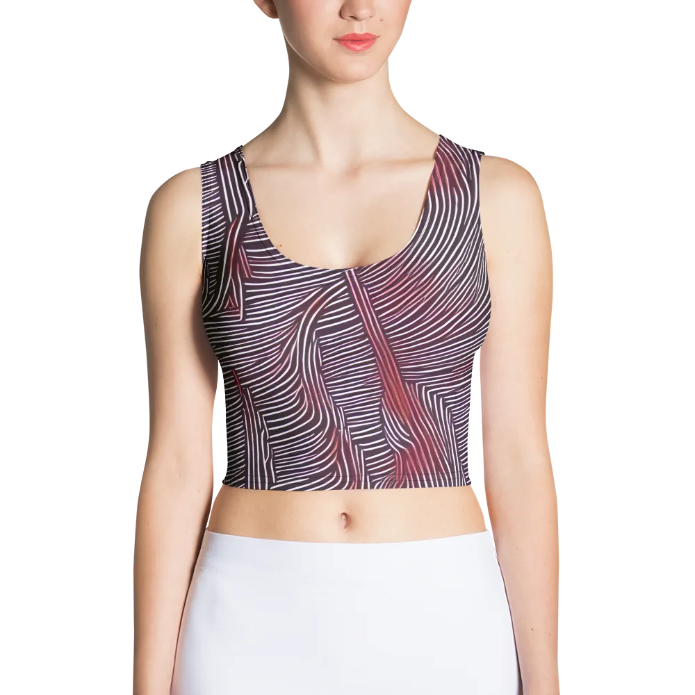 Nebula Waves on Crop Top — Front
