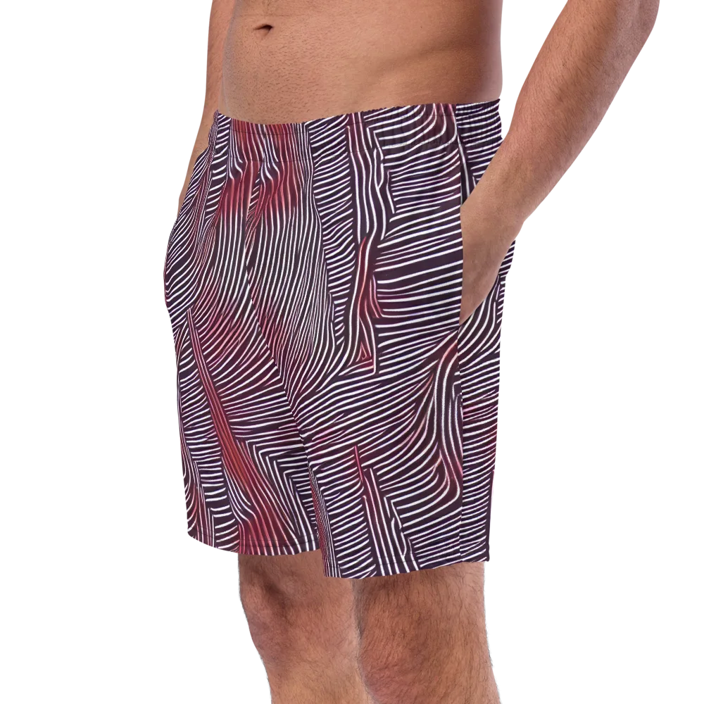 Nebula Waves on Swim Trunks — Left Front