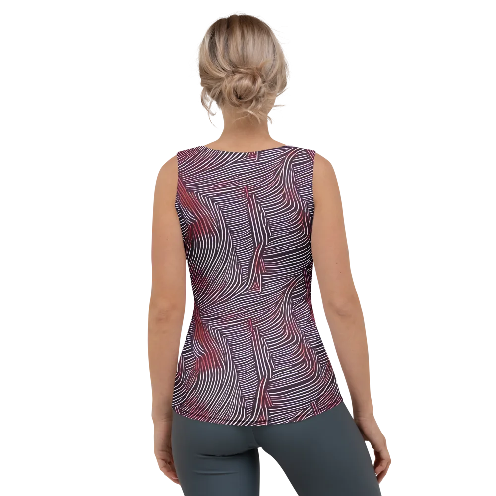 Nebula Waves on Women's Tank Top — Back