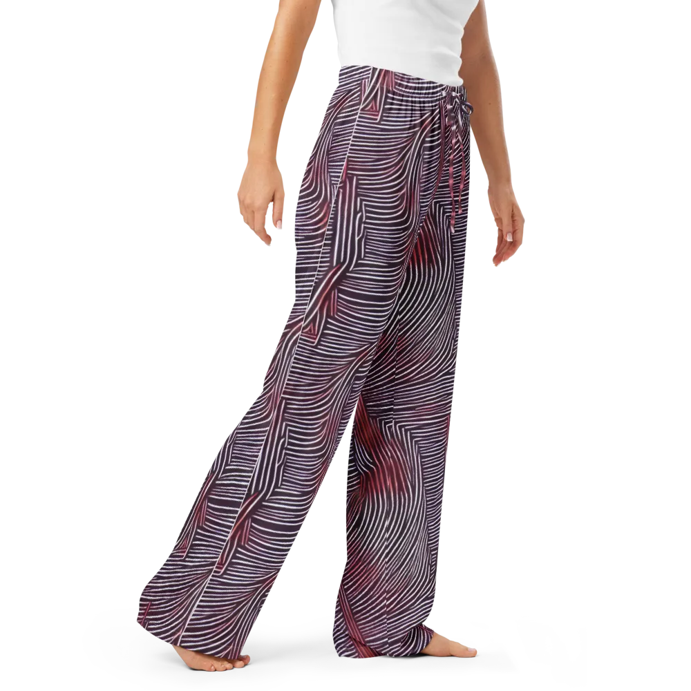 Nebula Waves on Women's Pajama Pants — Right Front