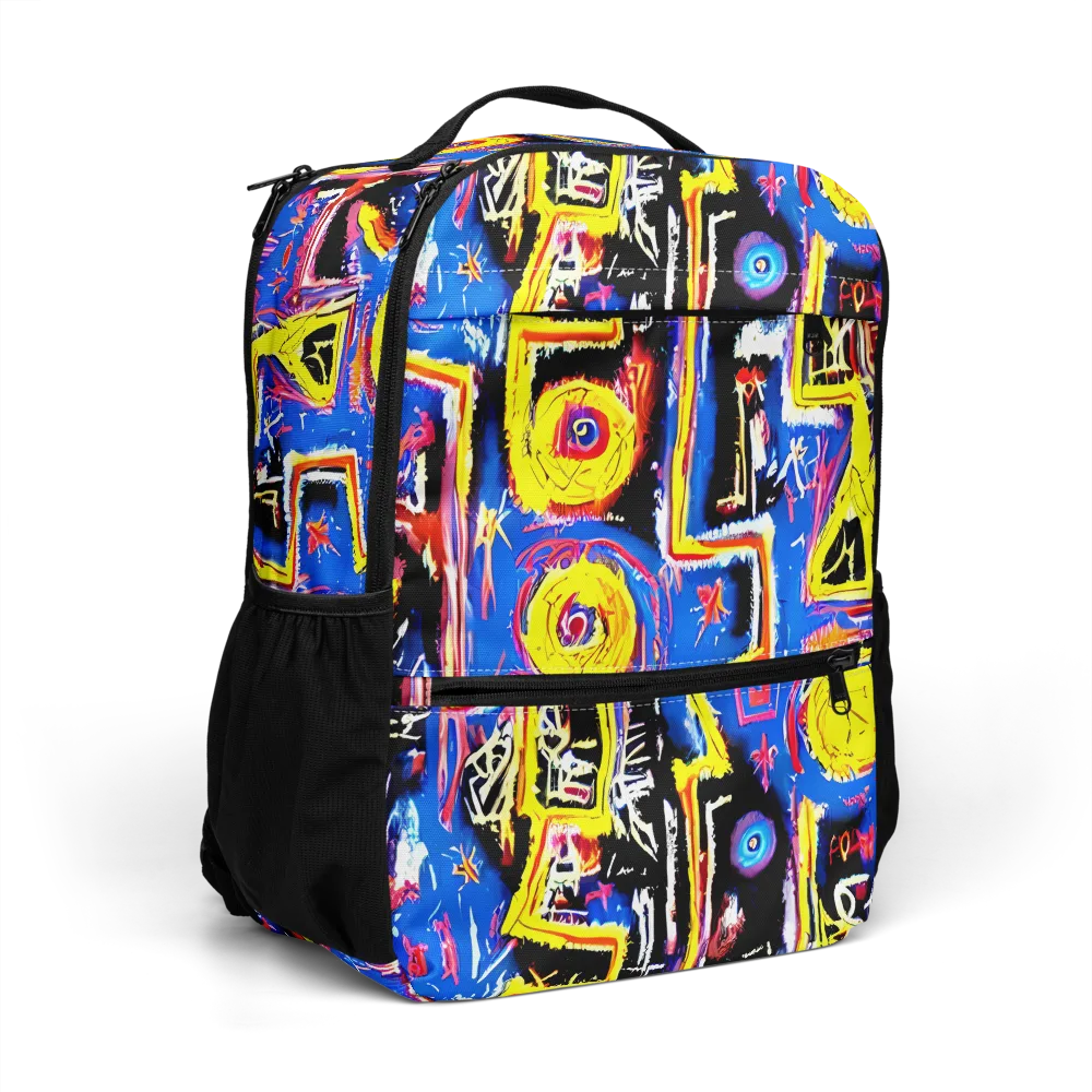 Radiant Mayhem on Utility Backpack — Right Front