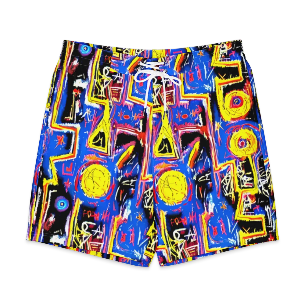 Radiant Mayhem on Men's Board Shorts — Front